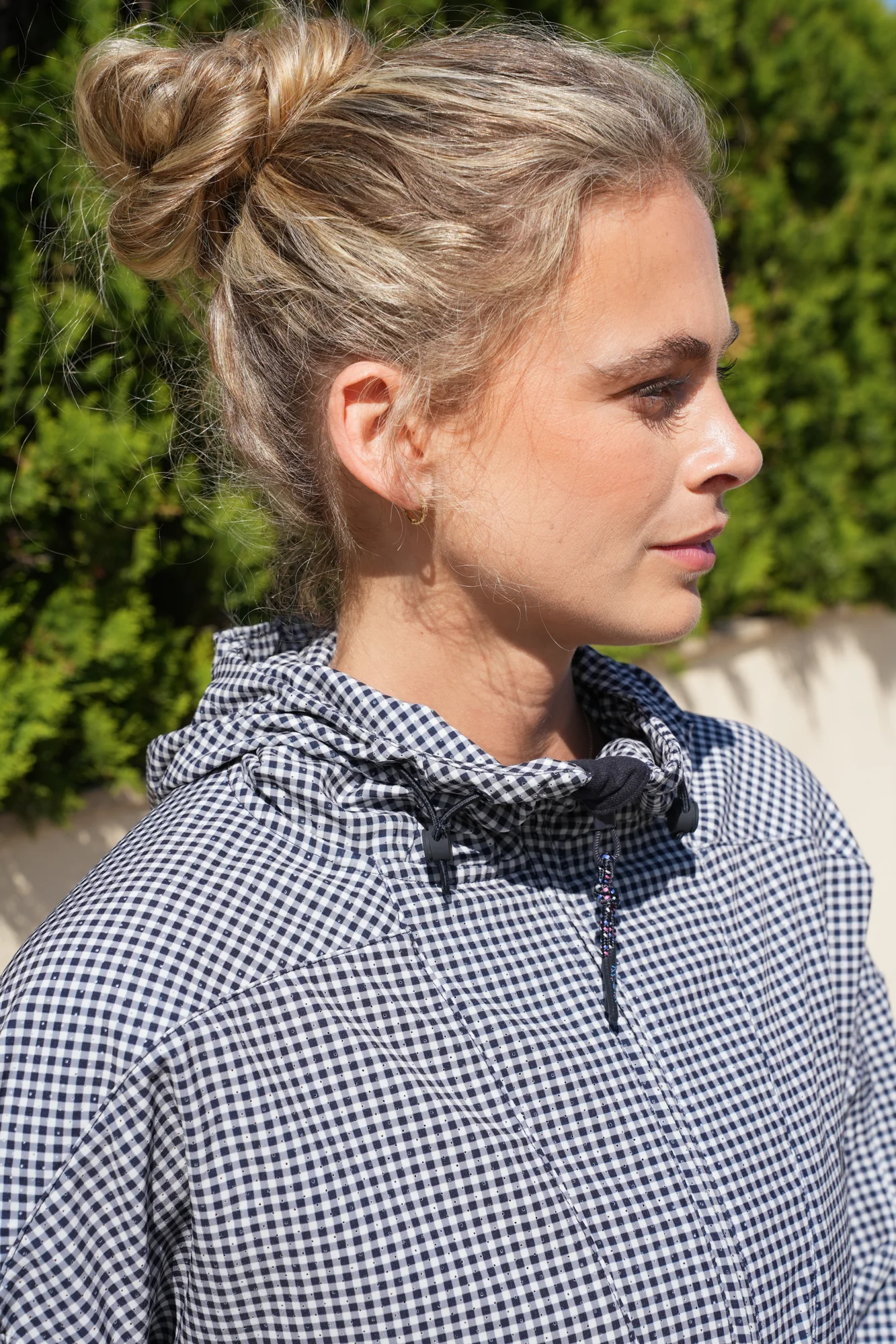 Airlite Windbreaker Jacket - Deep Navy Gingham - Image 13