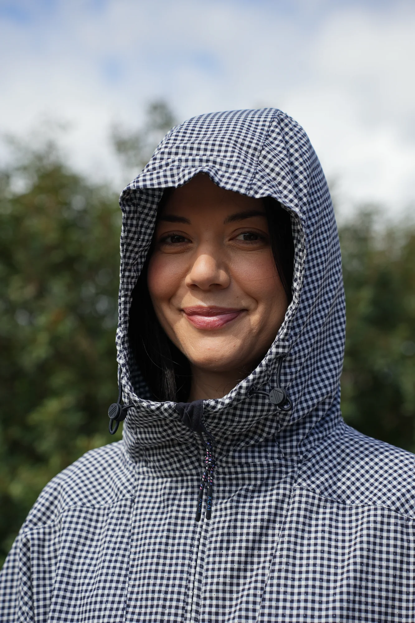 Airlite Windbreaker Jacket - Deep Navy Gingham - Image 7