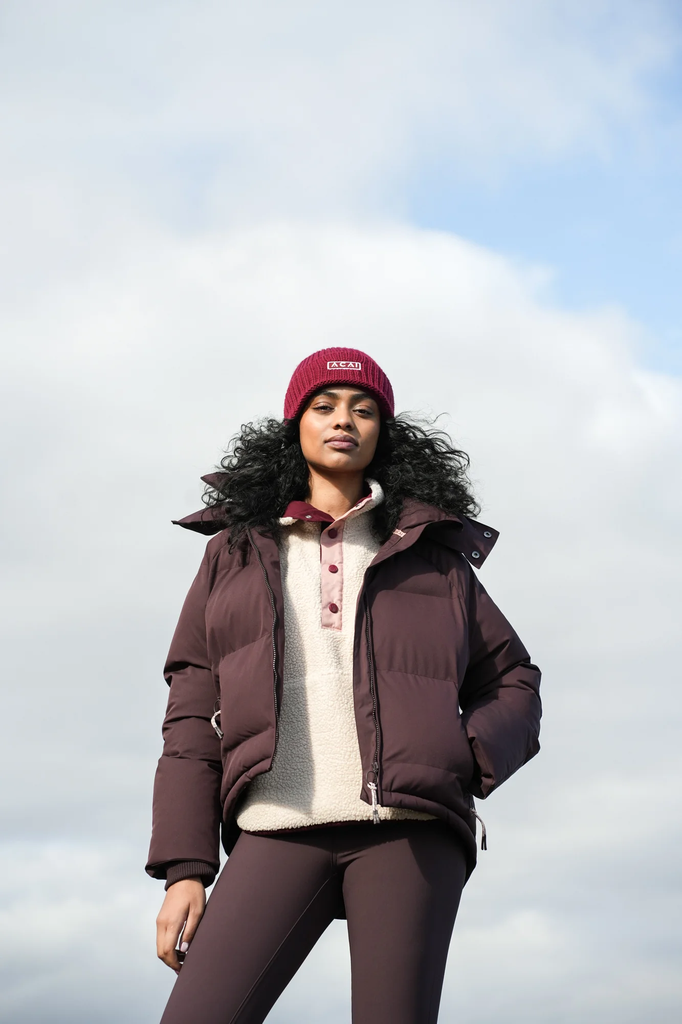 Cocoon Coat - Chocolate Plum - Image 2