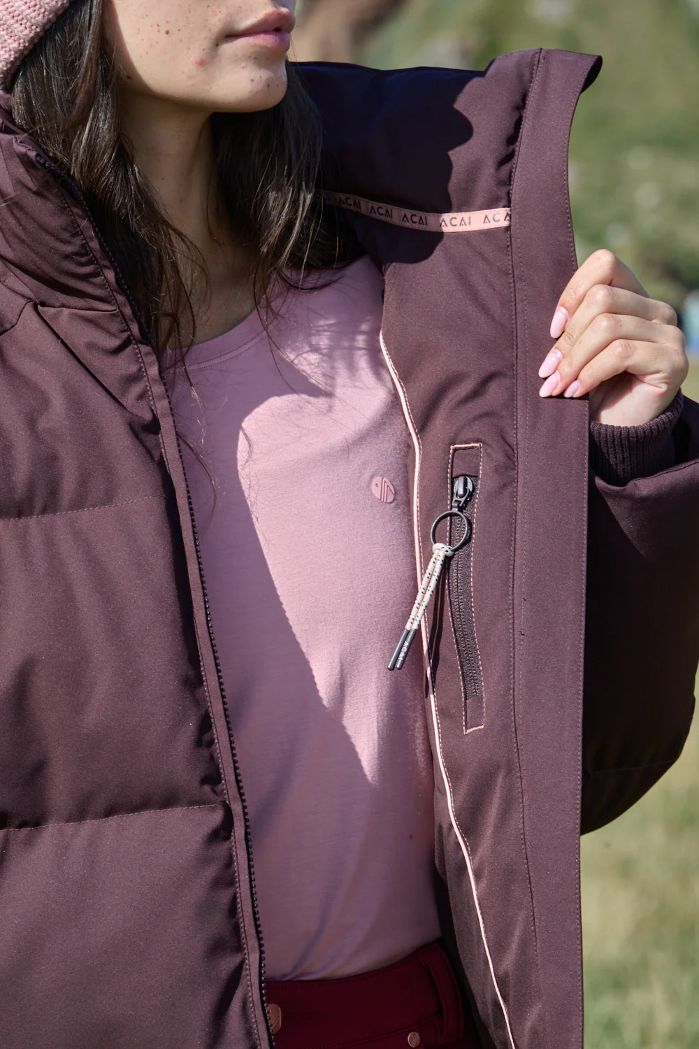 Cocoon Coat - Chocolate Plum - Image 4