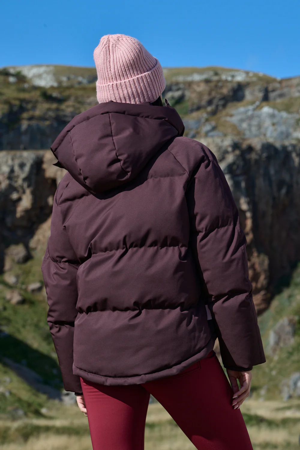 Cocoon Coat - Chocolate Plum - Image 8