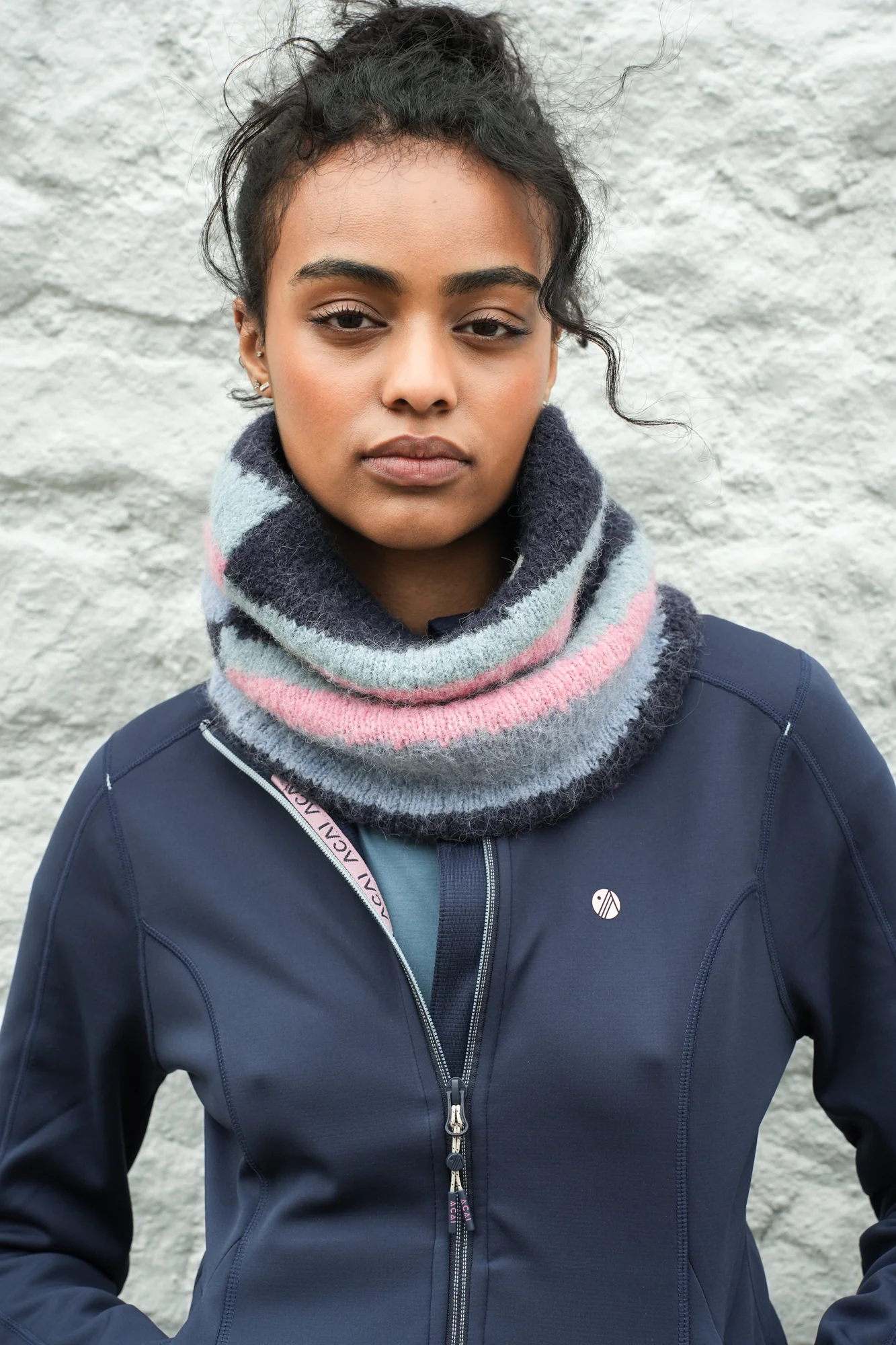 Dawn Mist Snood - Deep Navy - Image 3