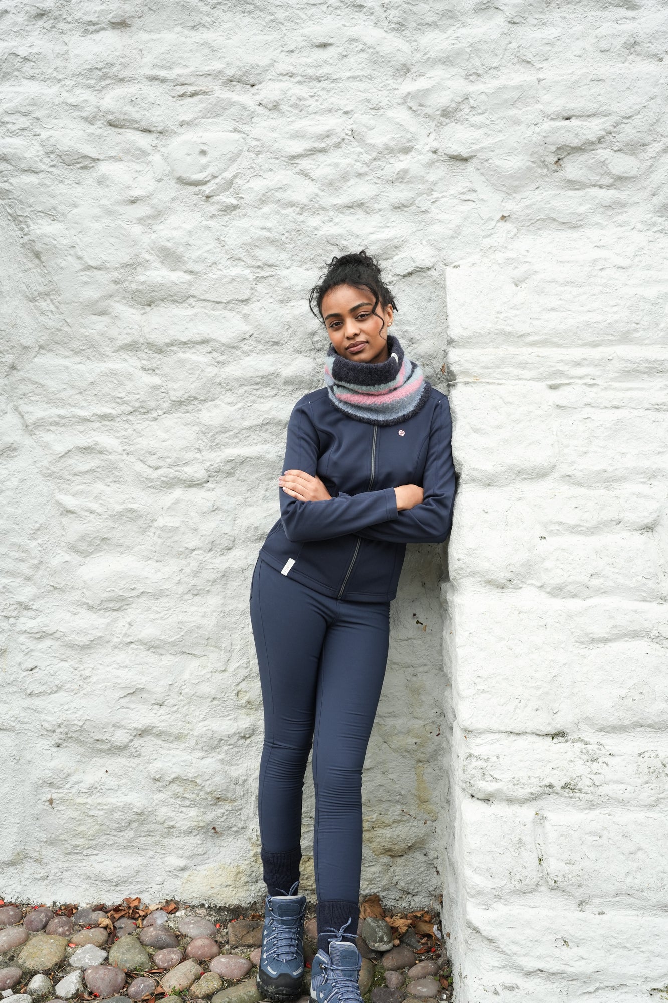 Dawn Mist Snood - Deep Navy - Image 4