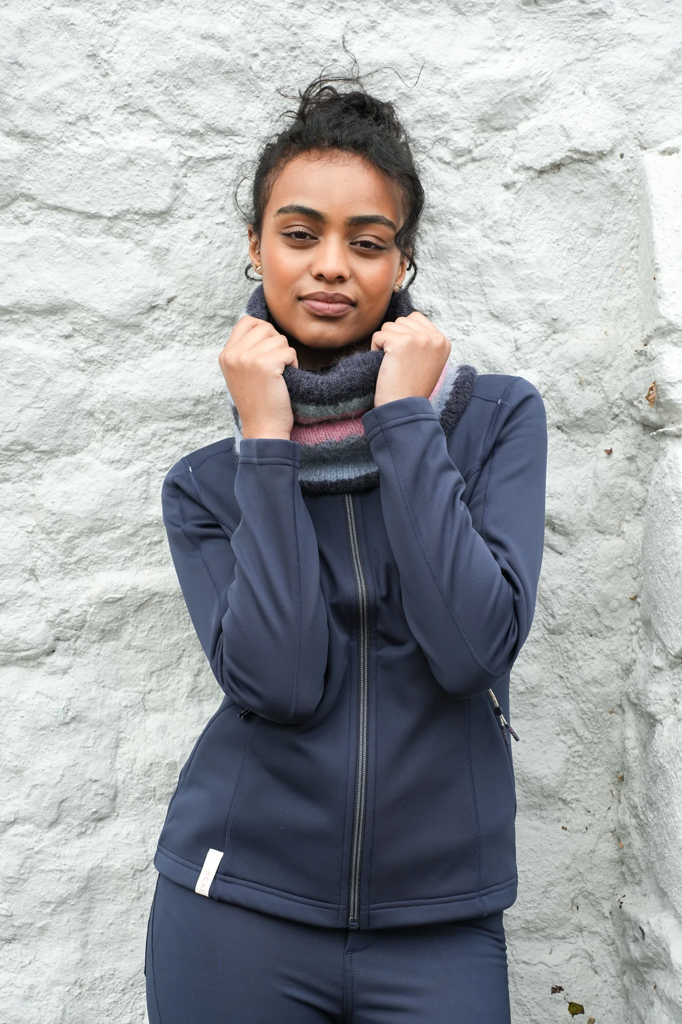 Dawn Mist Snood - Deep Navy - Image 5