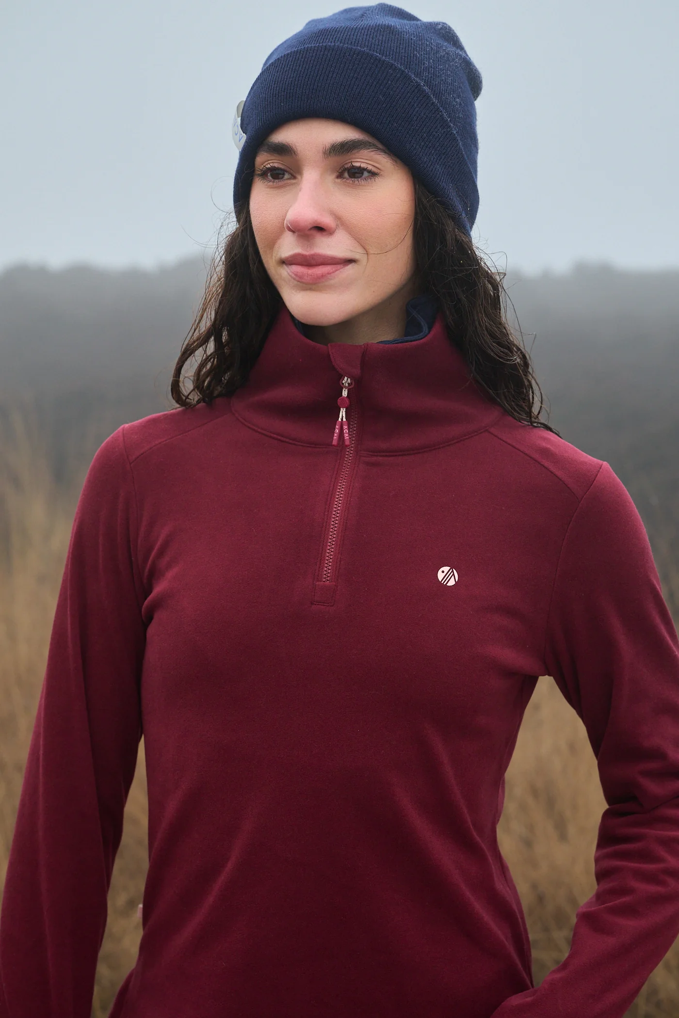 Endurasoft Quarter Zip - Cabernet - Image 7