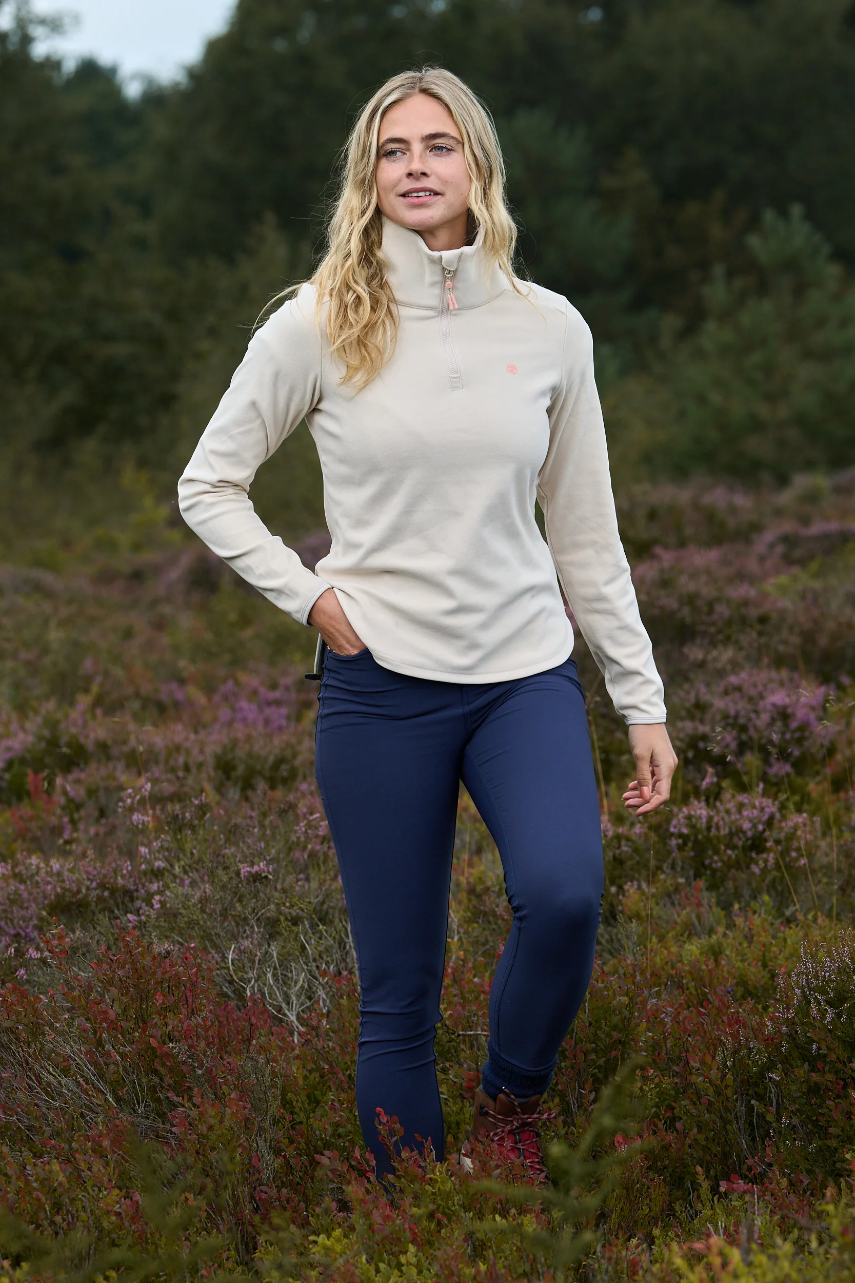 Endurasoft Quarter Zip - Off White - Image 7
