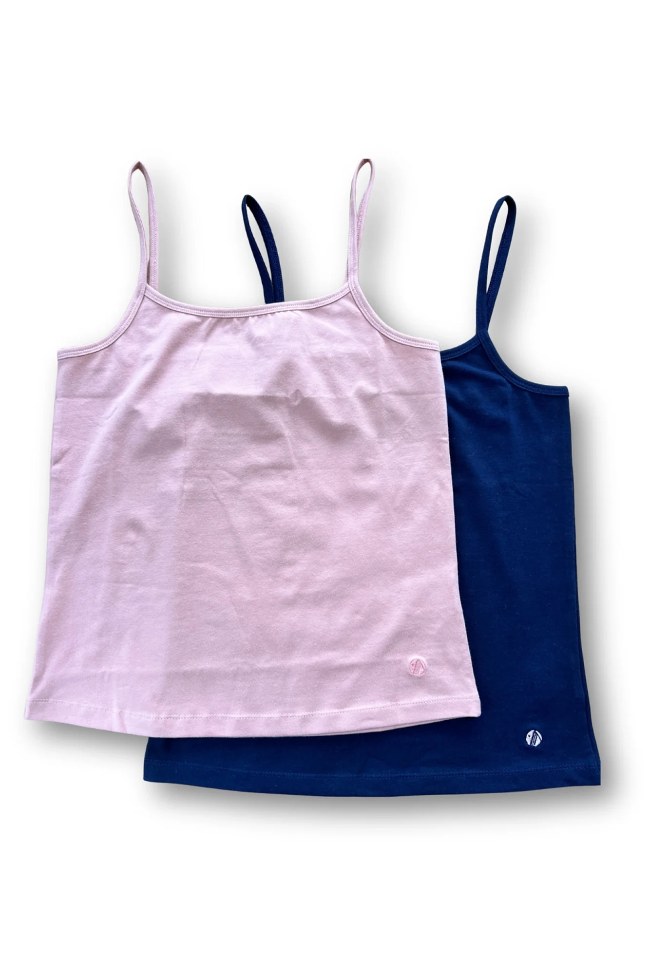Essence Cotton Cami Vest 2 Pack - Dusky Pink / Deep Navy - Image 9