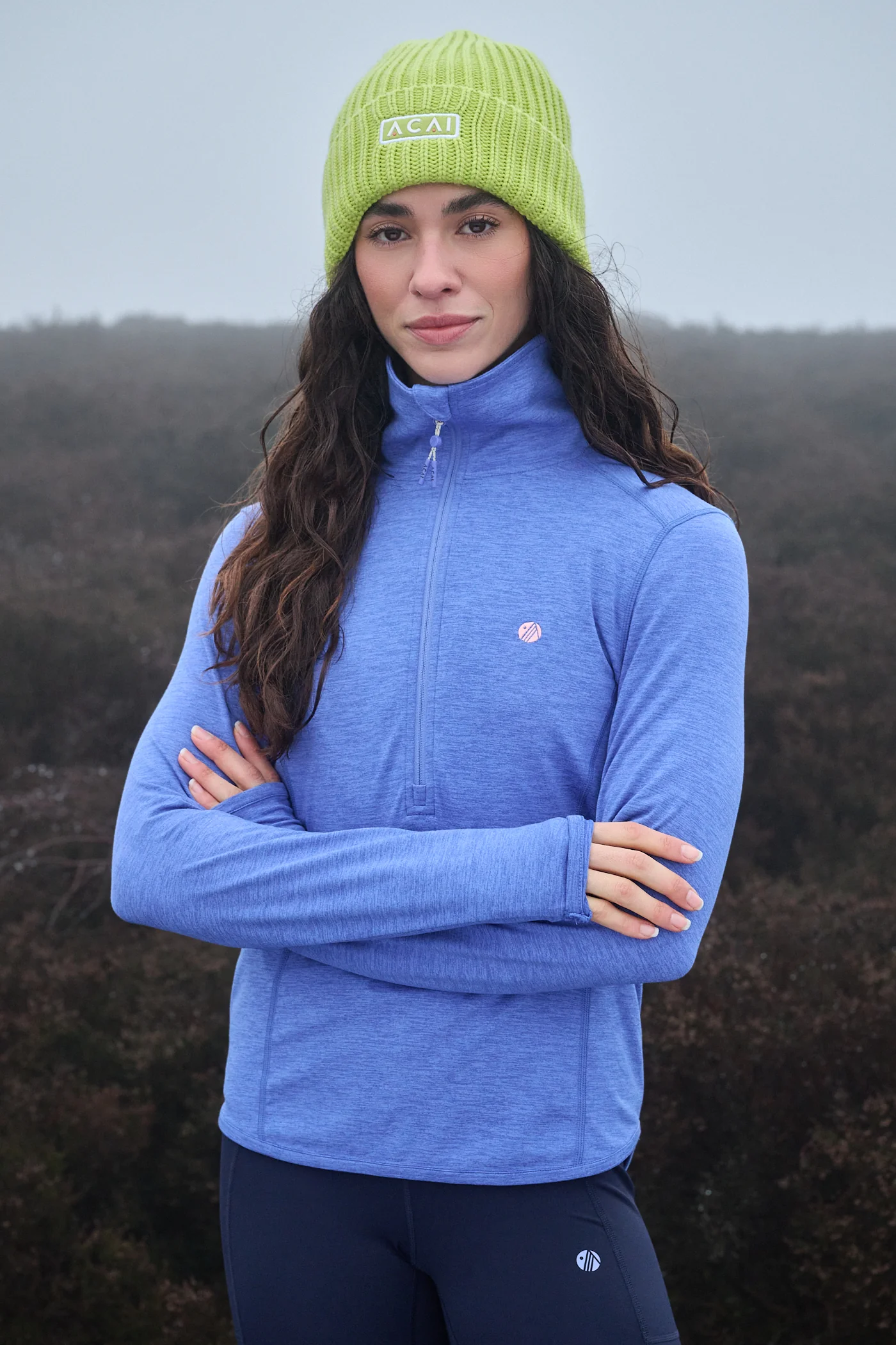 Freeform Quarter Zip - Baja Blue - Image 2