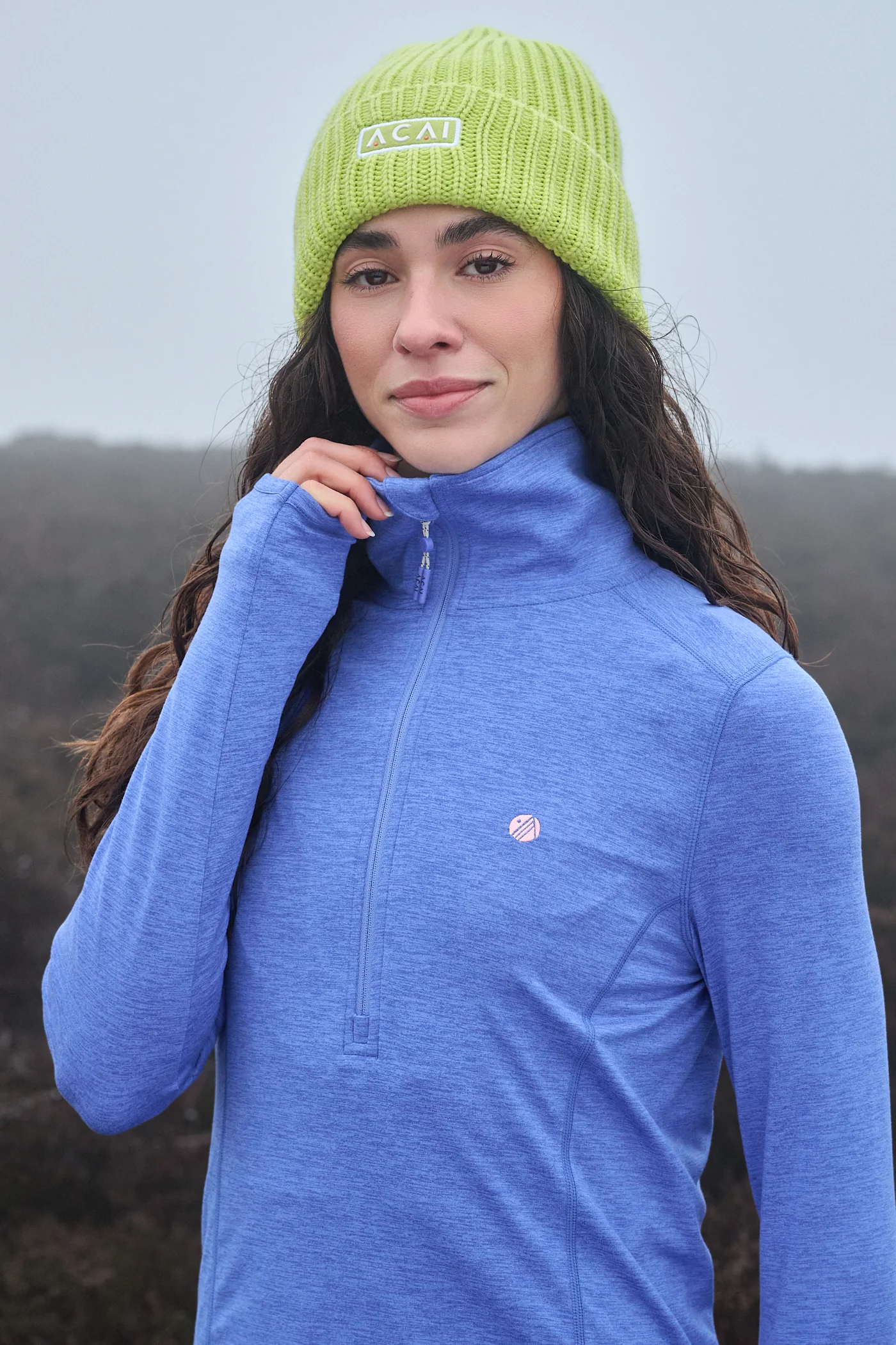 Freeform Quarter Zip - Baja Blue - Image 4