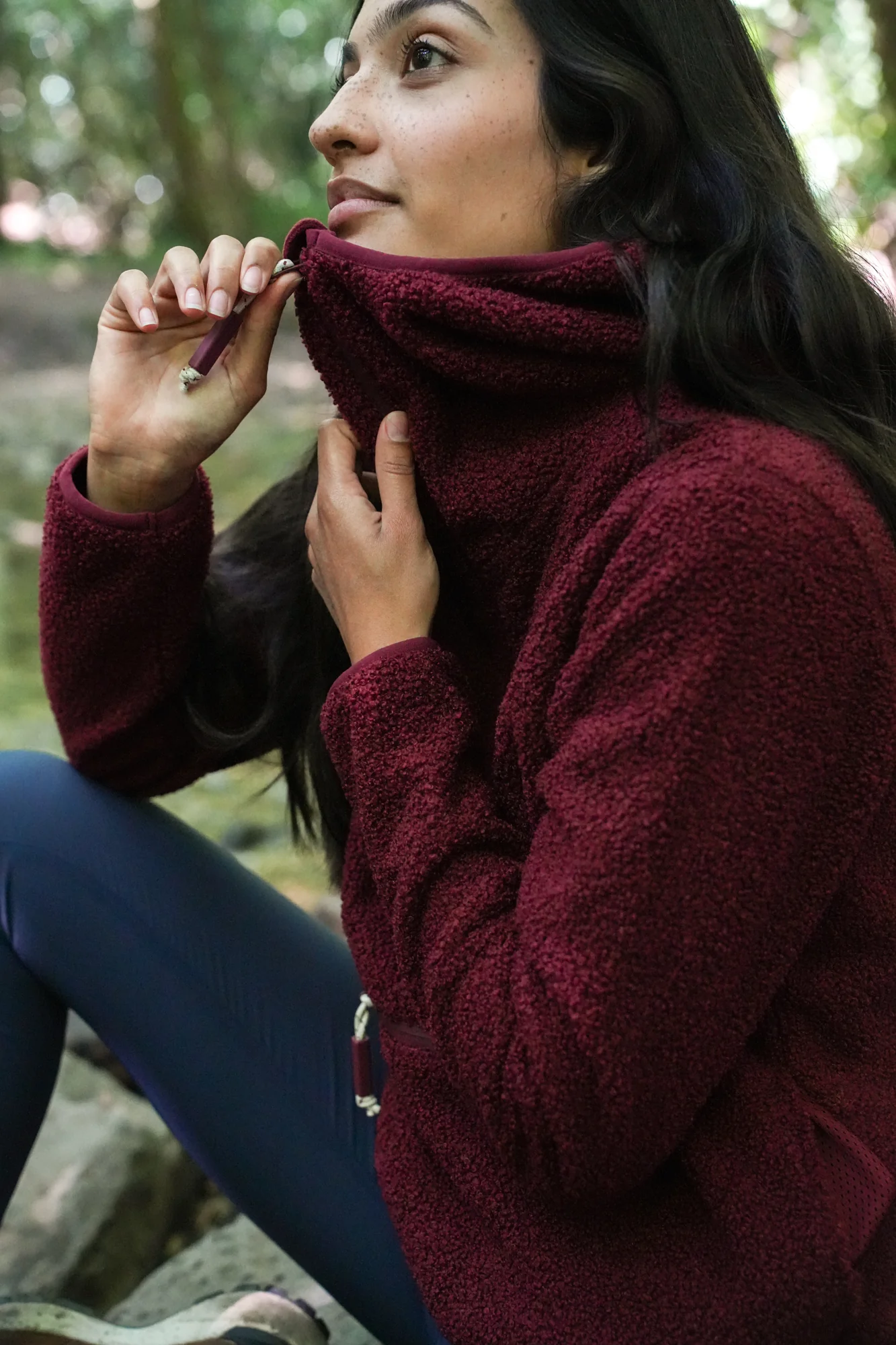 Windproof Gale Fleece - Cabernet - Image 2