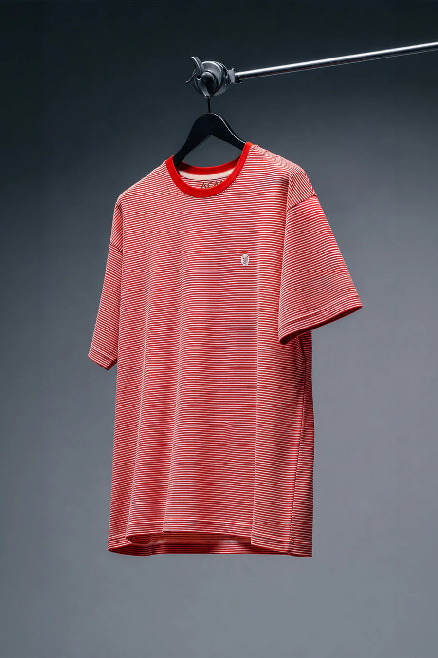 Glide Boxy Tee - Mandarin Stripe - Image 4