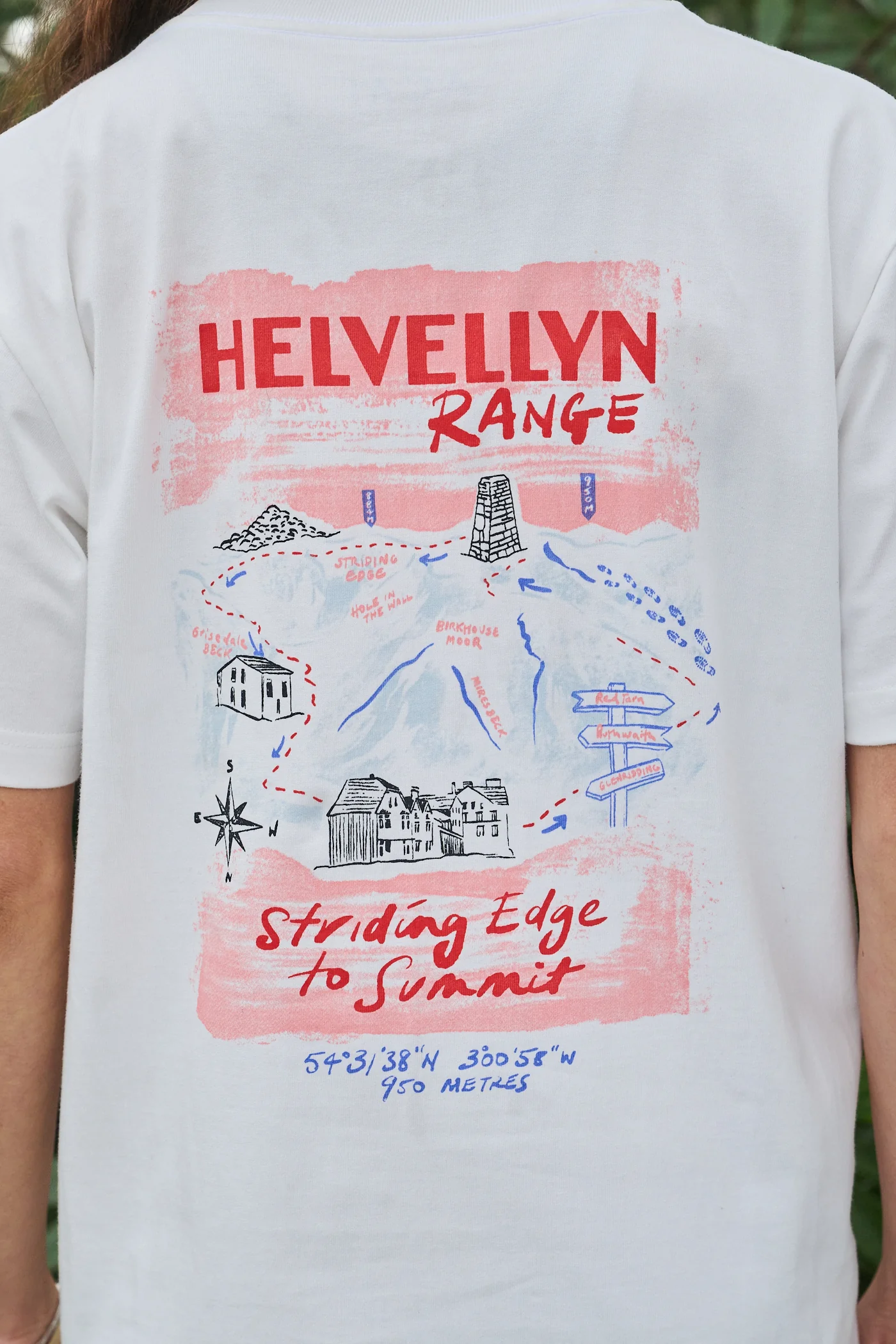 Helvellyn Graphic Tee - Off White - Image 4