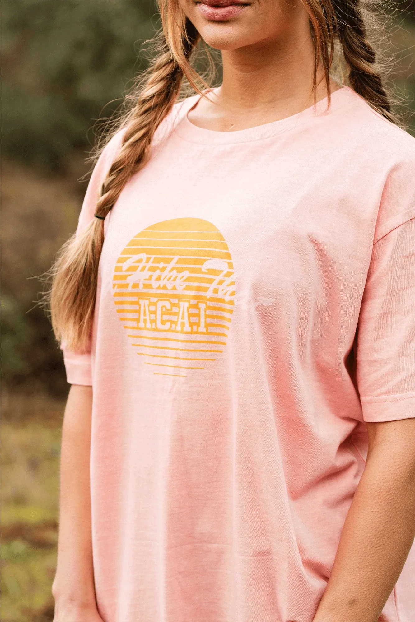 I'd Hike That Graphic Tee - Dusky Pink - Image 4