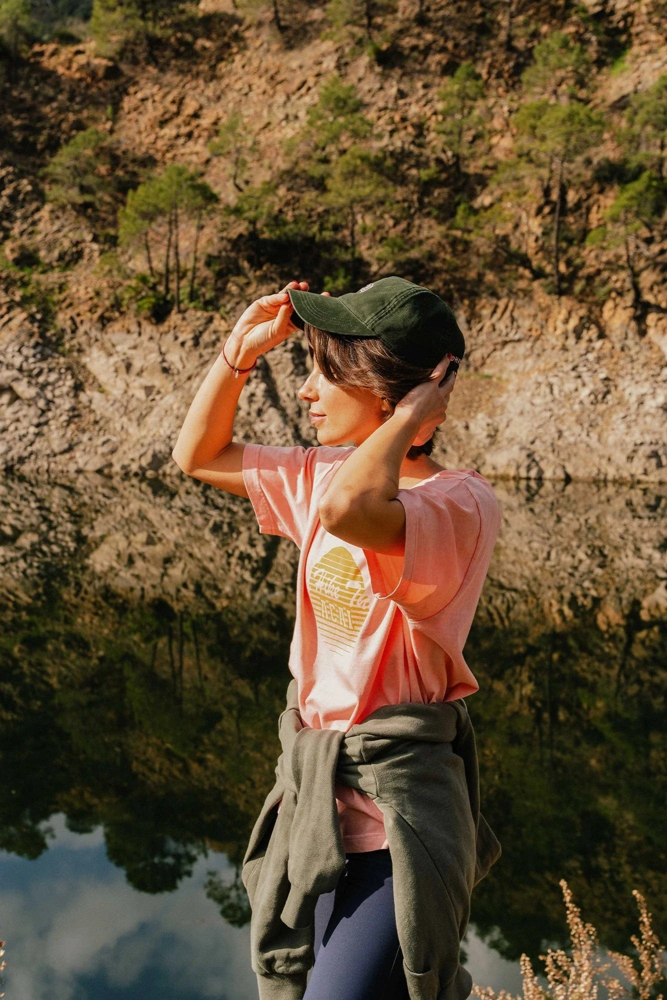 I'd Hike That Graphic Tee - Dusky Pink - Image 5