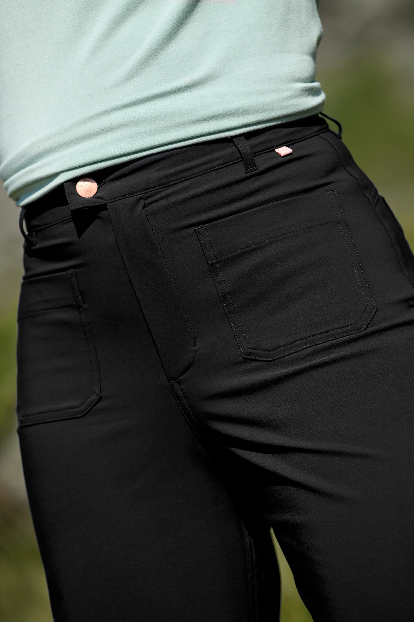 MAX Stretch Straight Outdoor Trousers - Black - Image 4