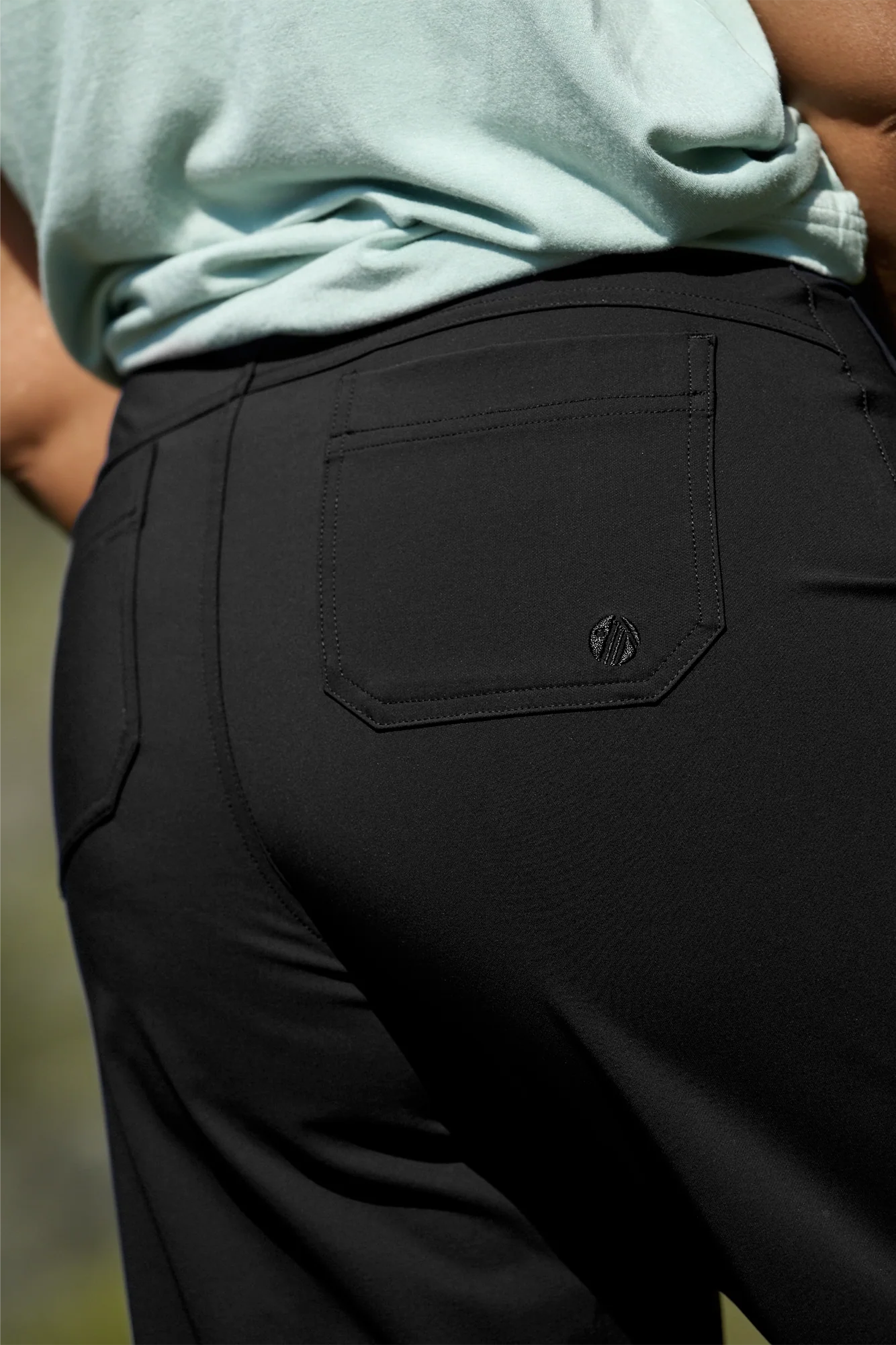 MAX Stretch Straight Outdoor Trousers - Black - Image 5