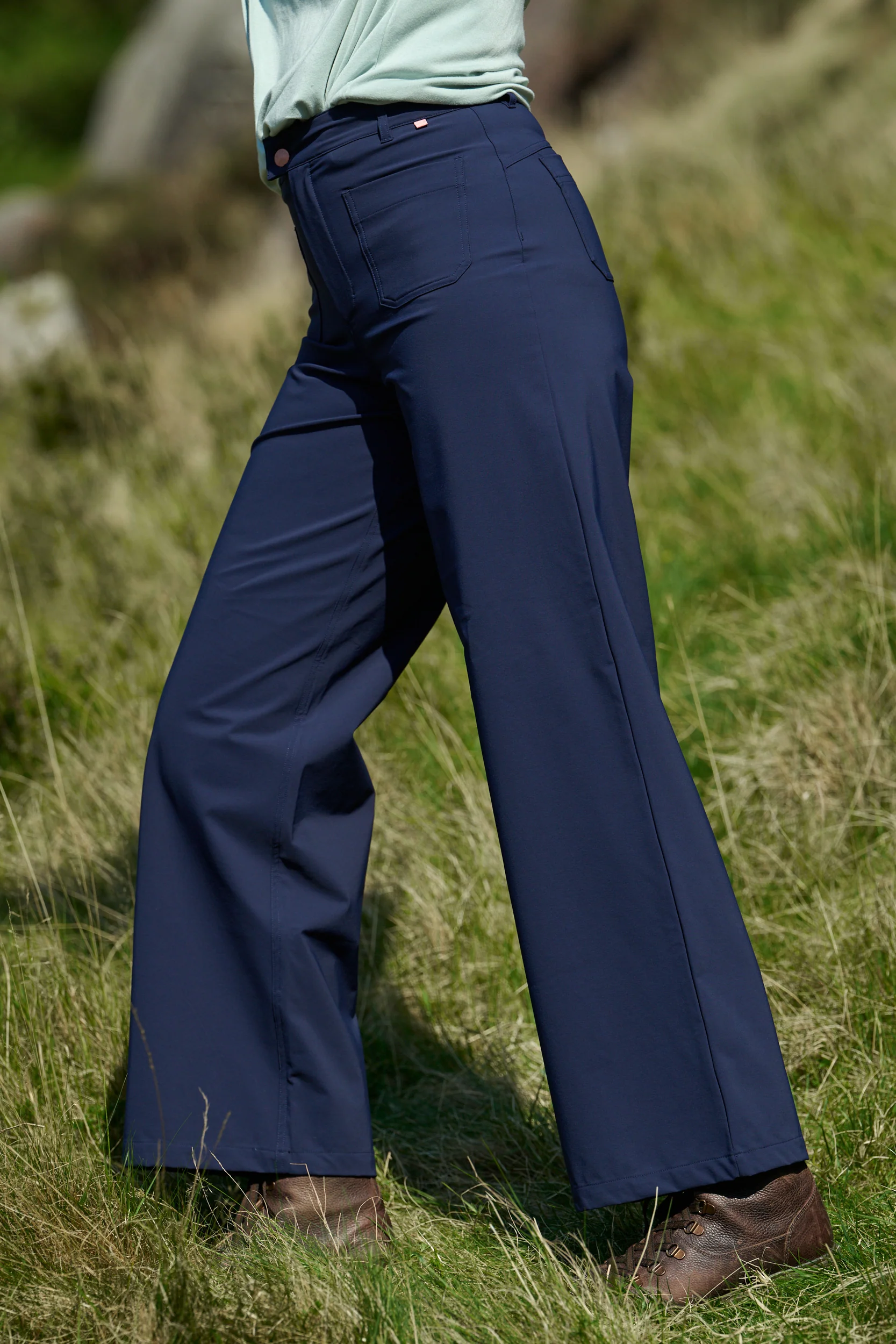MAX Stretch Straight Outdoor Trousers - Deep Navy - Image 3