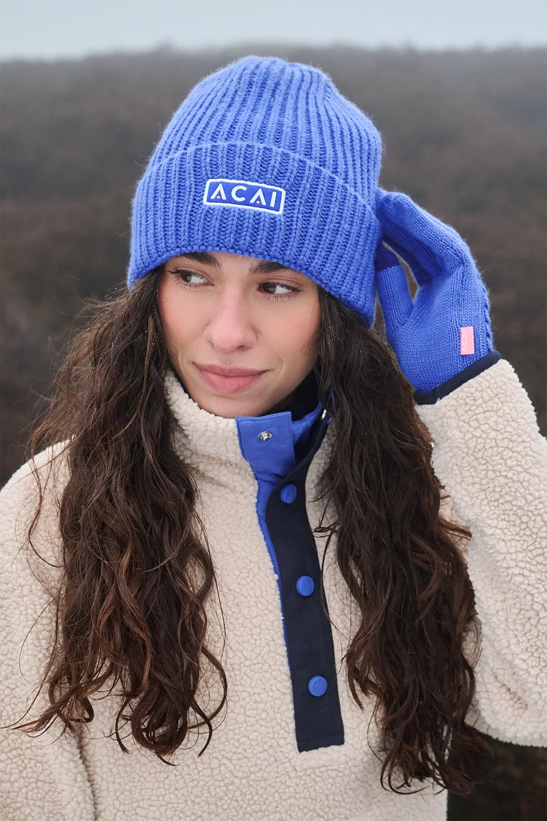 Merino Wool Beanie - Baja Blue