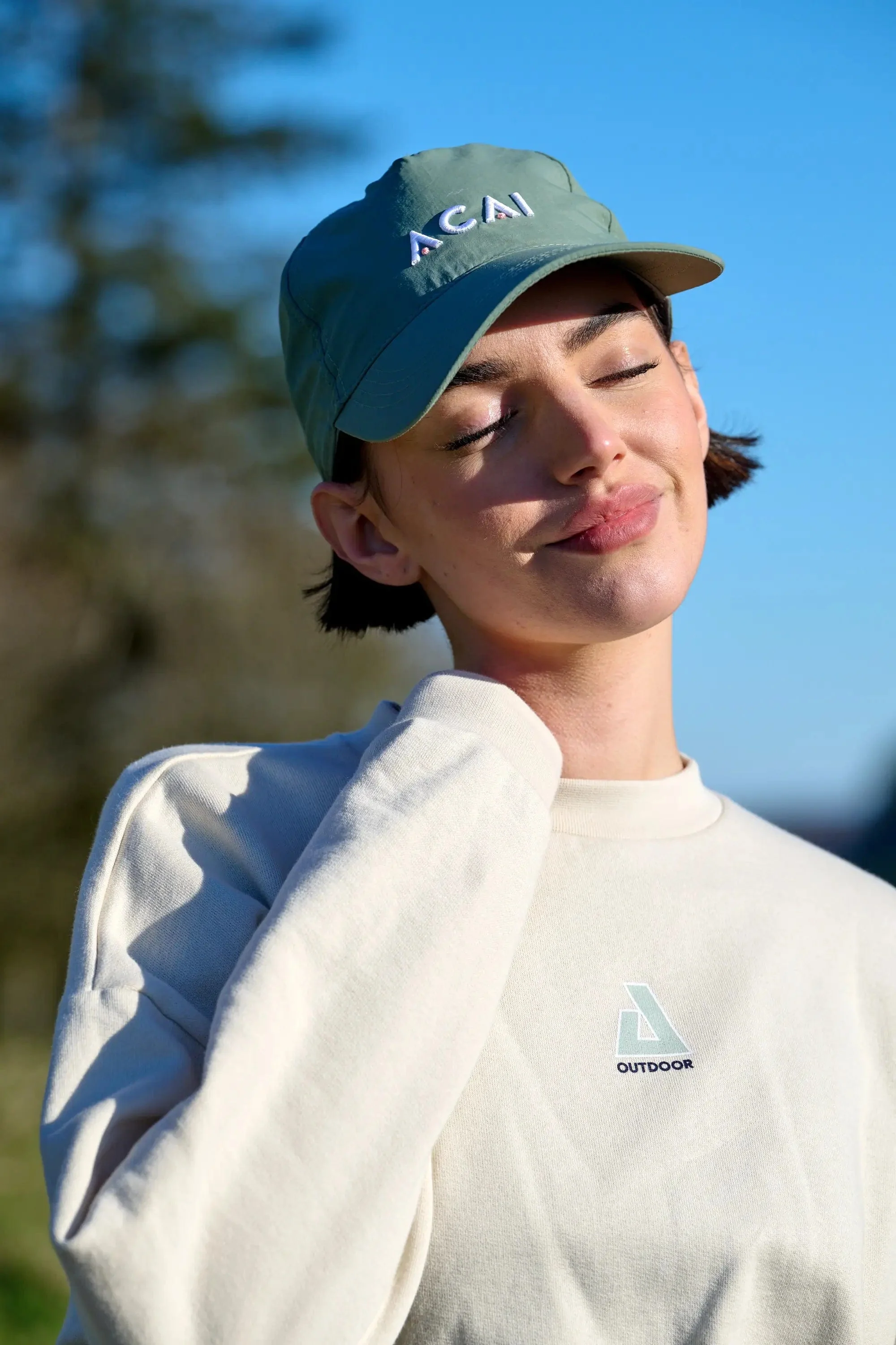 Retreat Crew Neck Sweatshirt - Oatmeal - Image 3