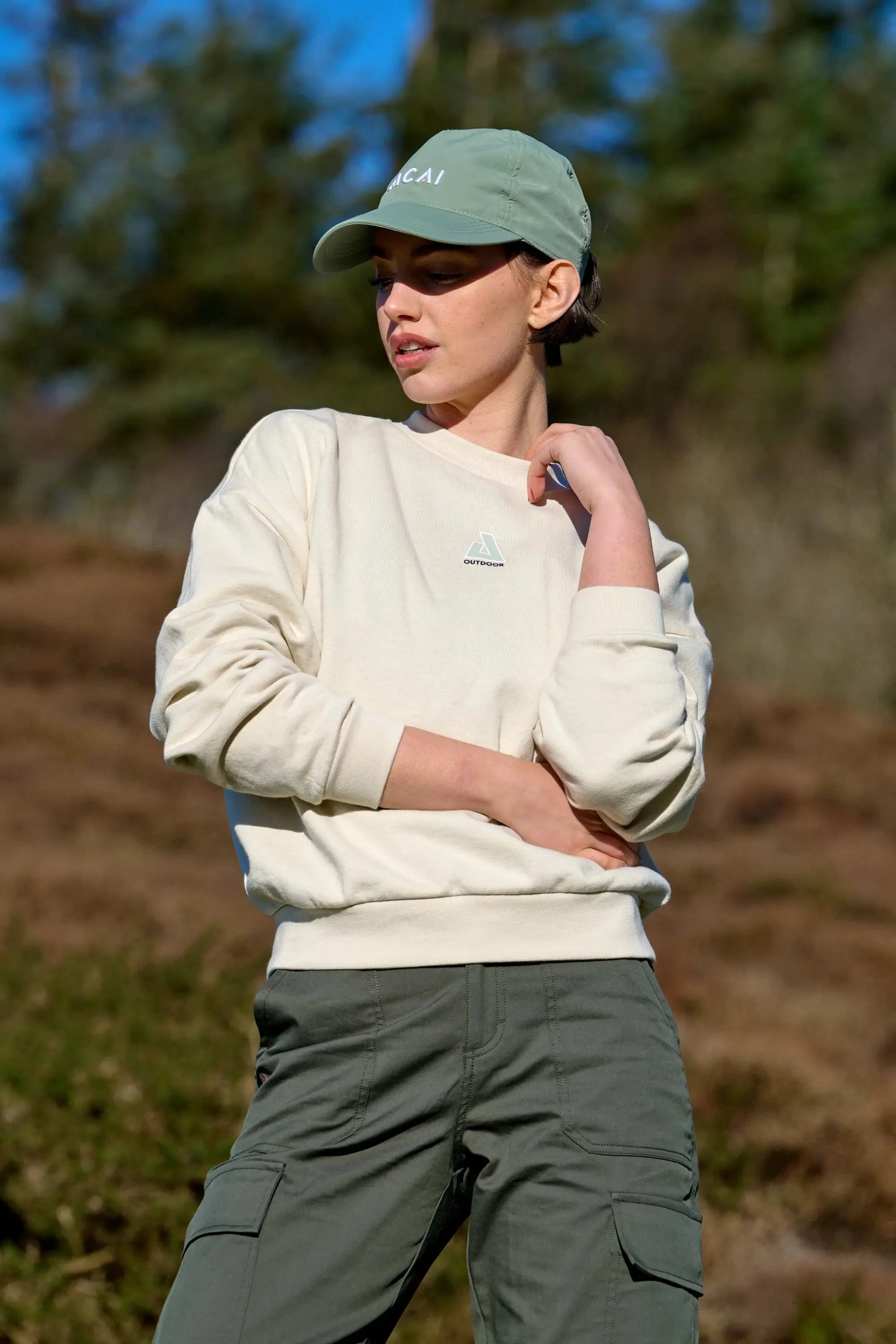 Retreat Crew Neck Sweatshirt - Oatmeal - Image 5