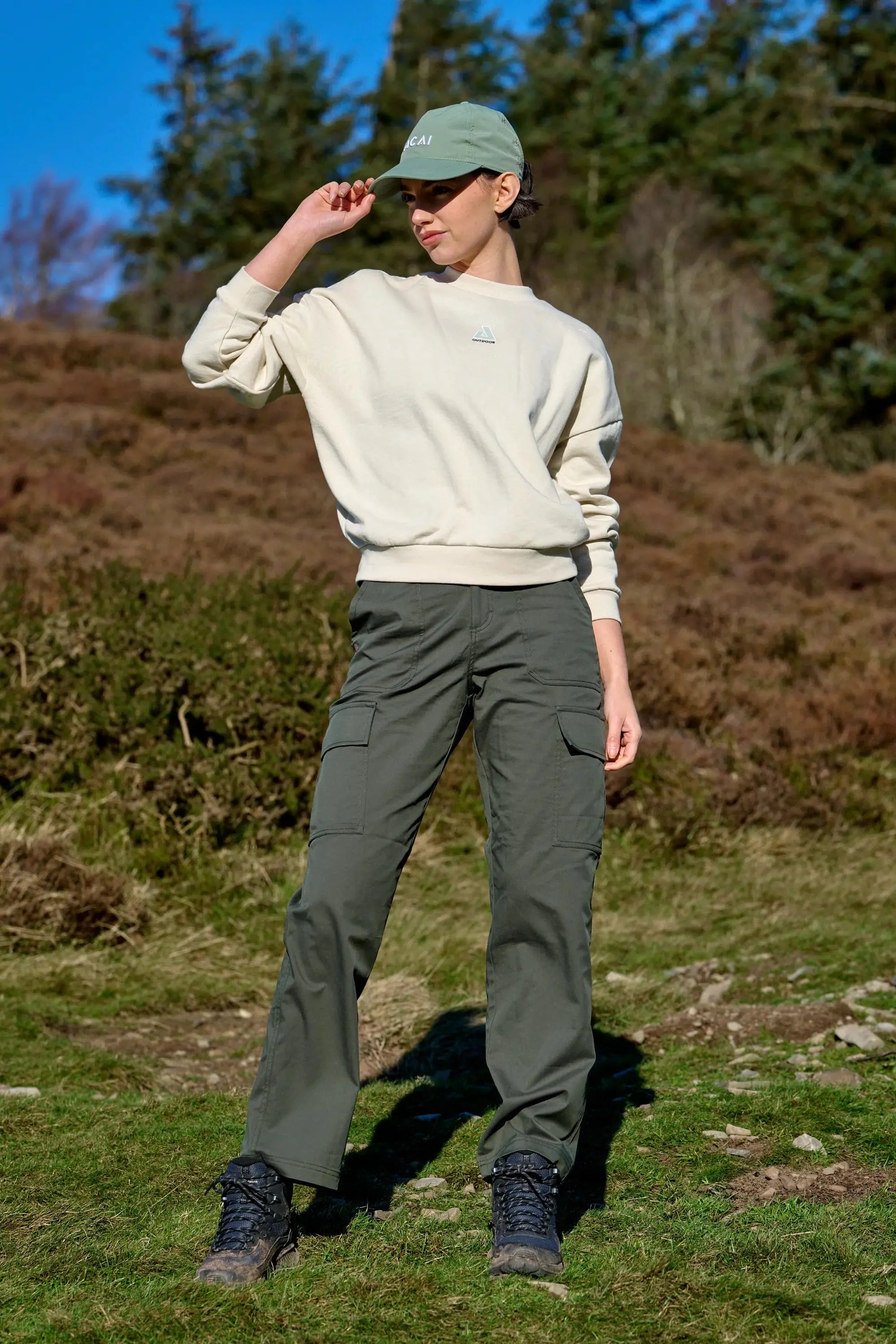 Retreat Crew Neck Sweatshirt - Oatmeal - Image 6