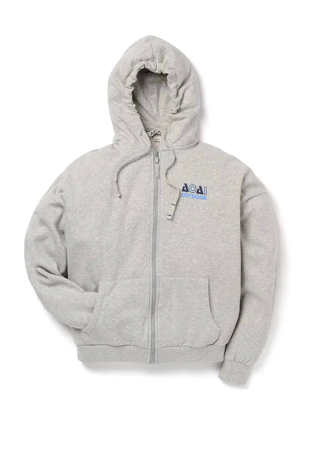 Retreat Zip Up Hoodie - Grey Marl - Image 2