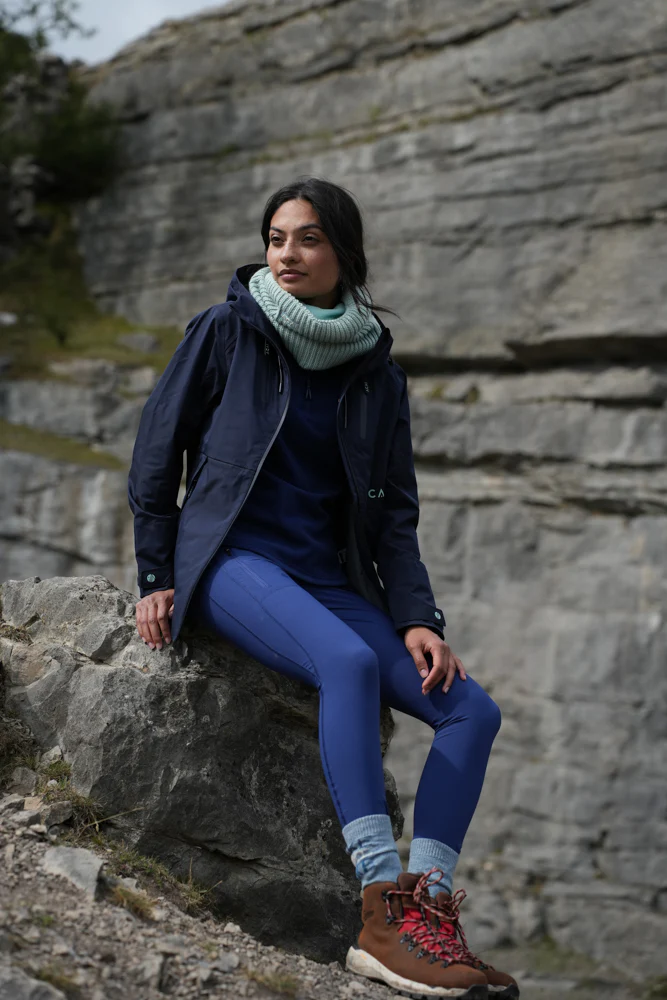 Shower Resistant Softshell Leggings - Twilight Blue - Image 4