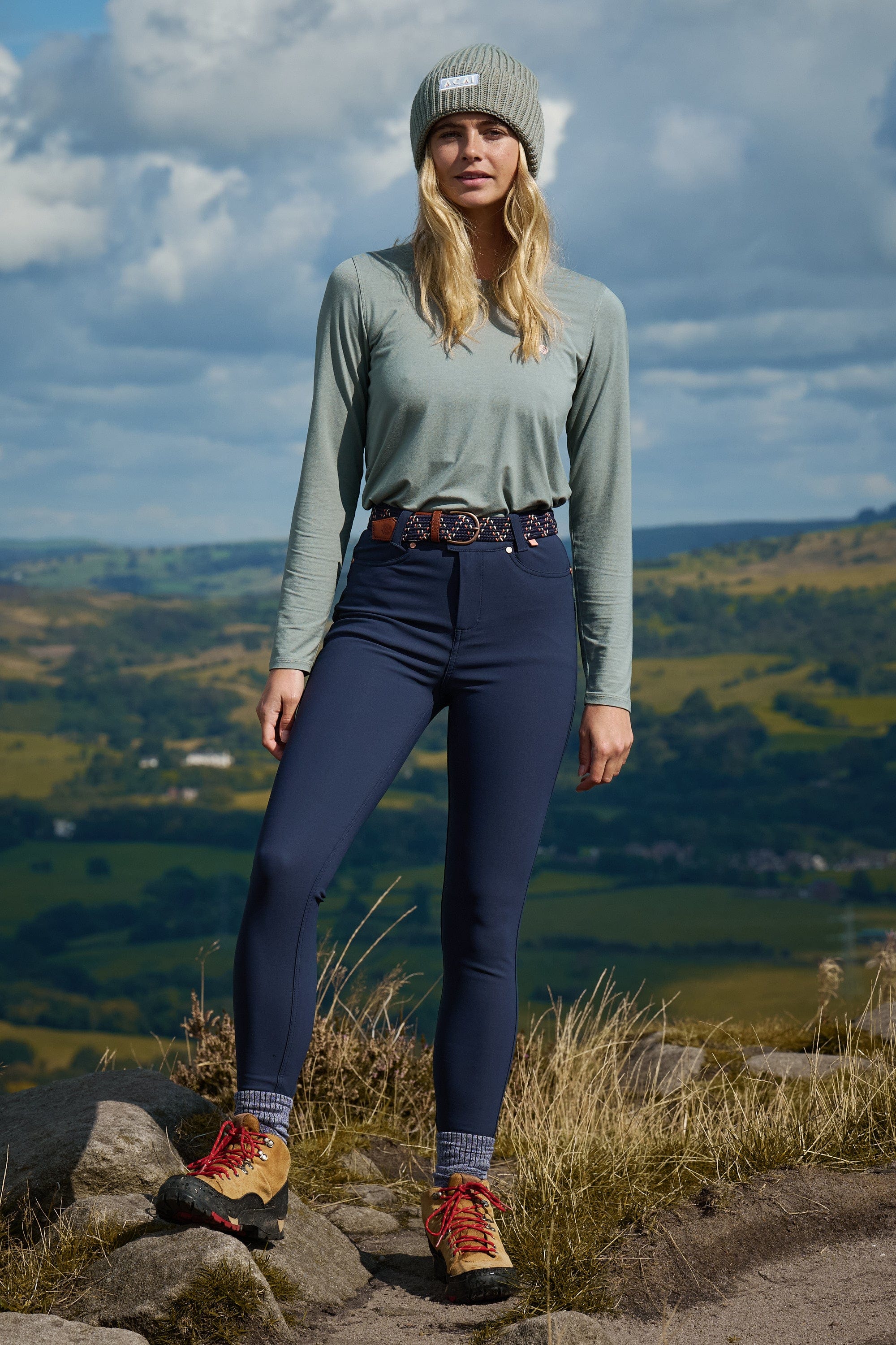 MAX Stretch High Abrasion Skinny Outdoor Trousers - Midnight Blue - Image 7