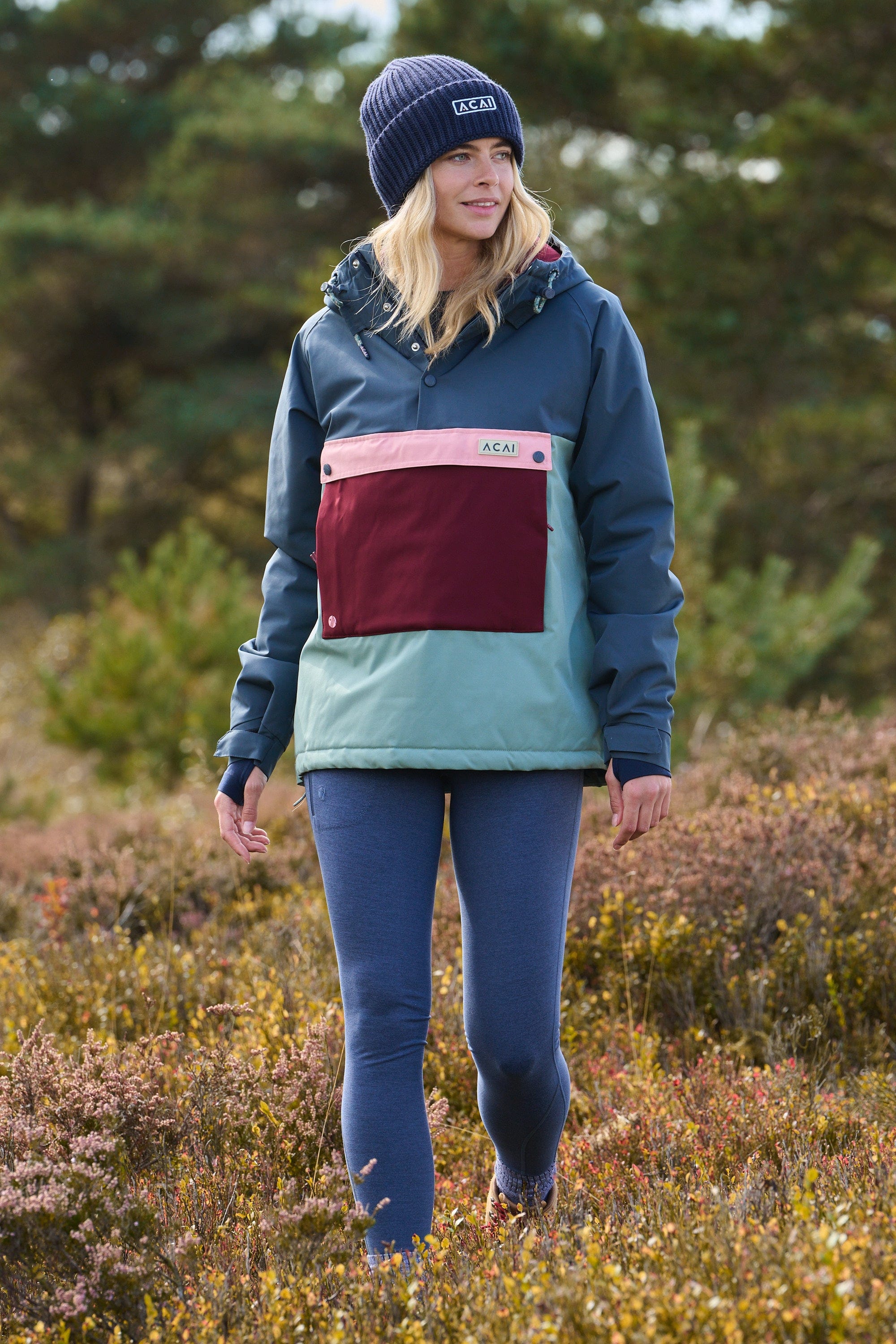 Thermal Outdoor Leggings - Full Length - Nightshadow Blue - Image 6