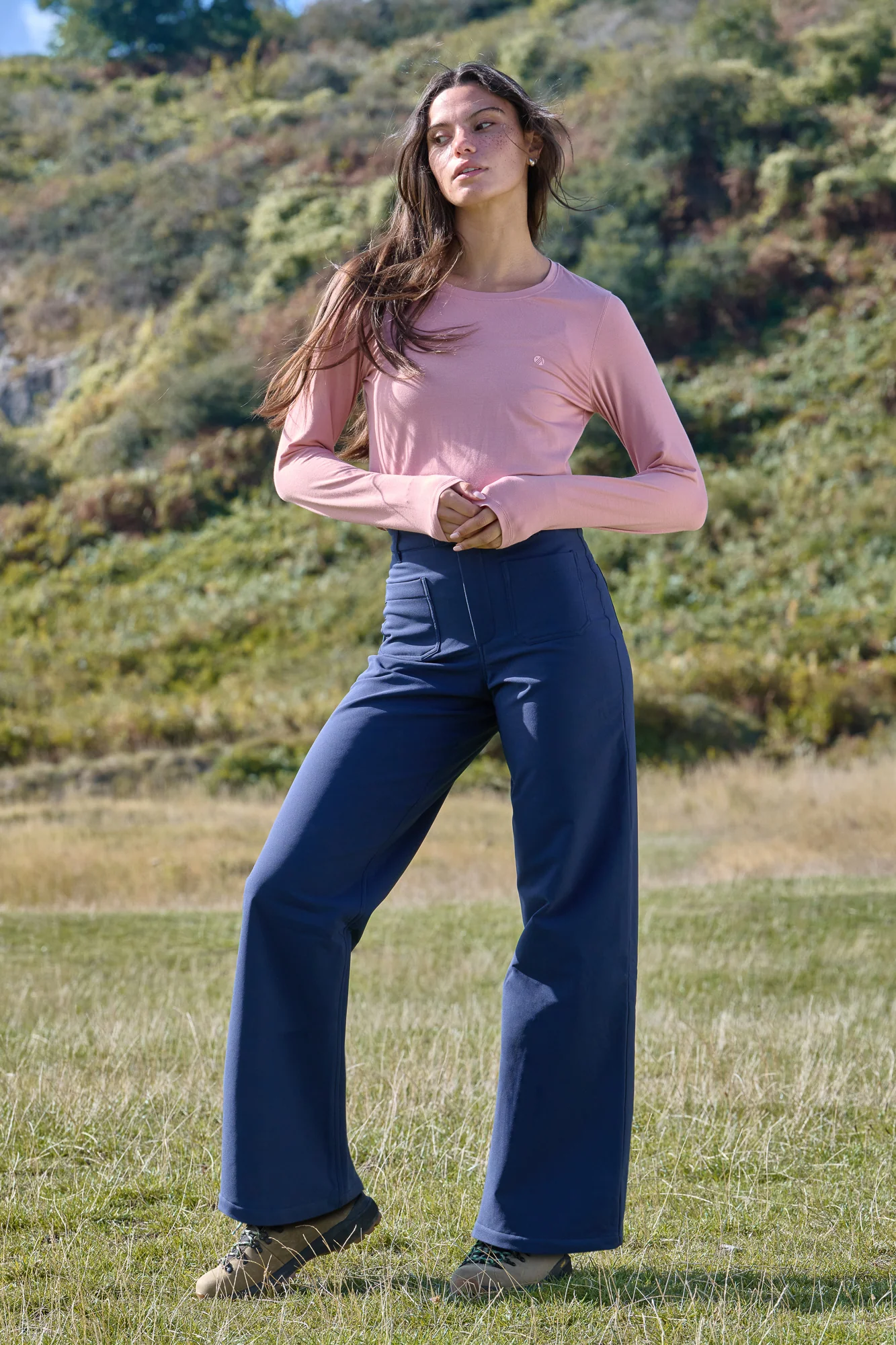 MAX Stretch Thermal Straight Leg Trousers - Deep Navy - Image 6